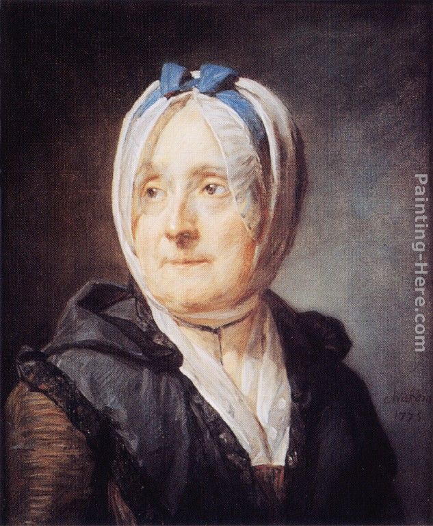 Portrait of Madame Chardin painting - Jean Baptiste Simeon Chardin Portrait of Madame Chardin art painting